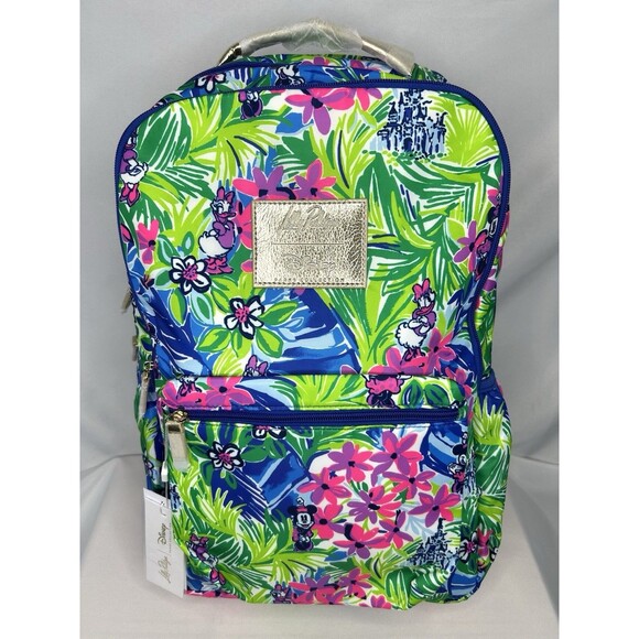 Lilly Pulitzer Loves Disney Bahia Backpack Minnie Daisy Multi Disney Dreamin NEW - Picture 1 of 15